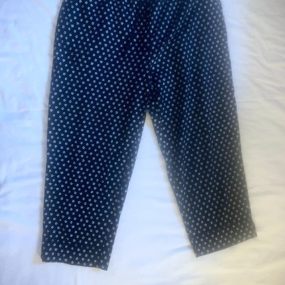 Liz & Co. Black & White Drawstring Pants w/Pockets XL - Picture 4 of 5